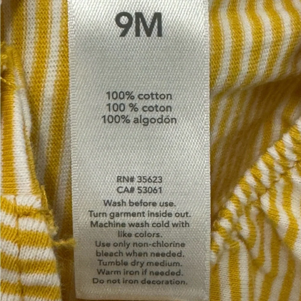 Kids Carter's Yellow Lemon Print, Just One You, Dress For Baby Size 9m